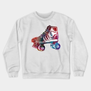 roller skates sport art #roller #skates Crewneck Sweatshirt